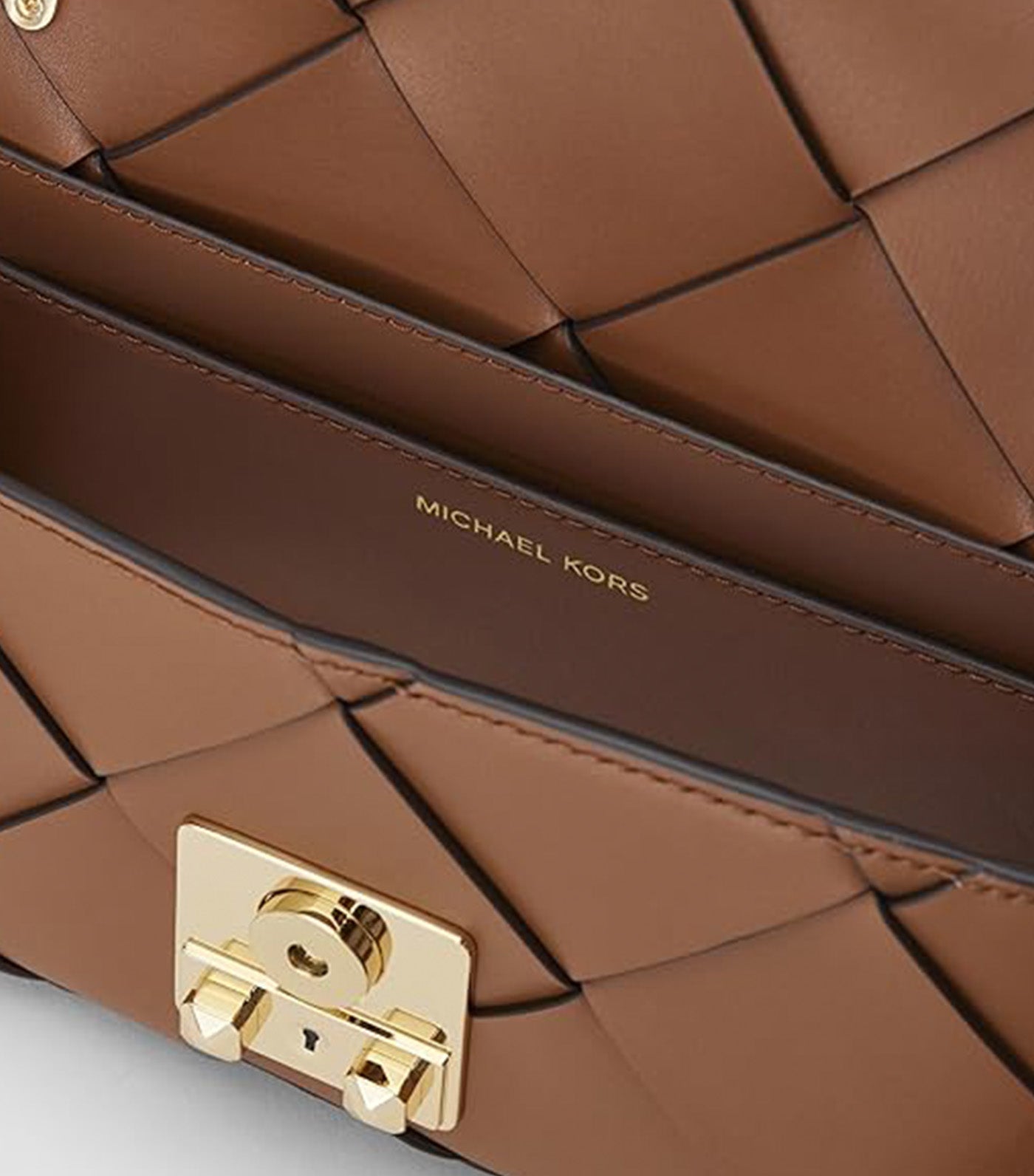 Tribeca Small Woven Leather Shoulder Bag