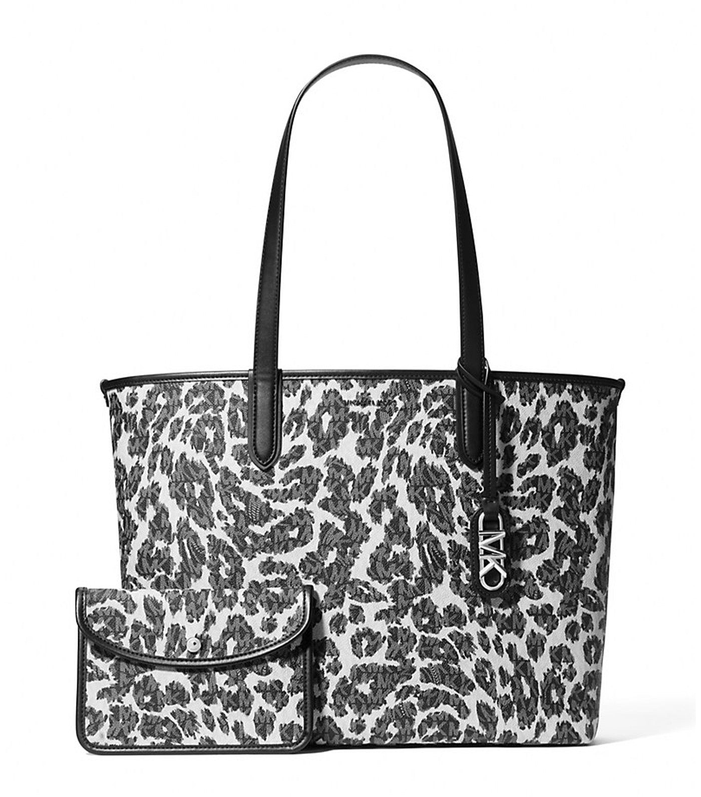 Eliza Extra-Large Leopard Logo Tote Bag Black Multi