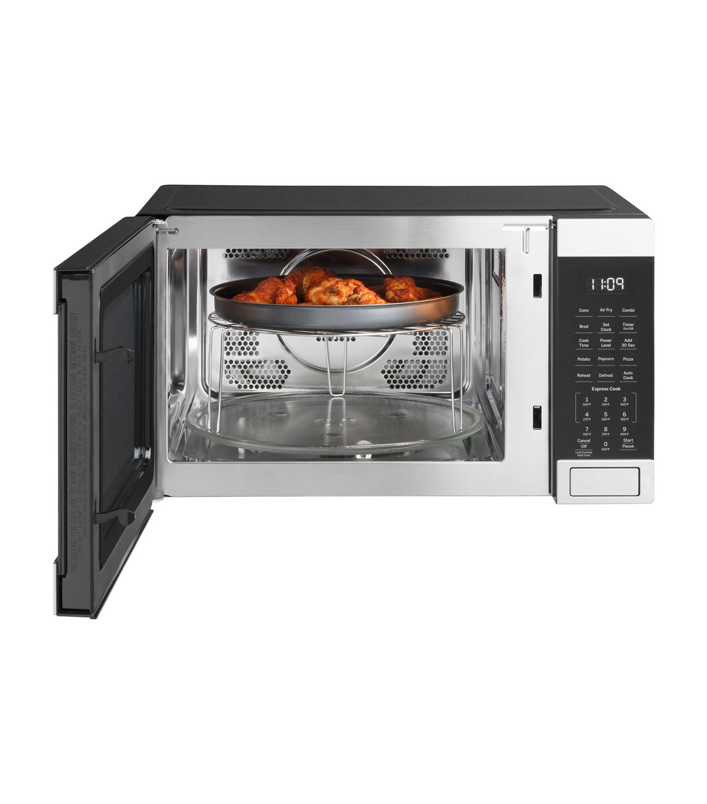 Microwave Oven with Air Fryer - Black