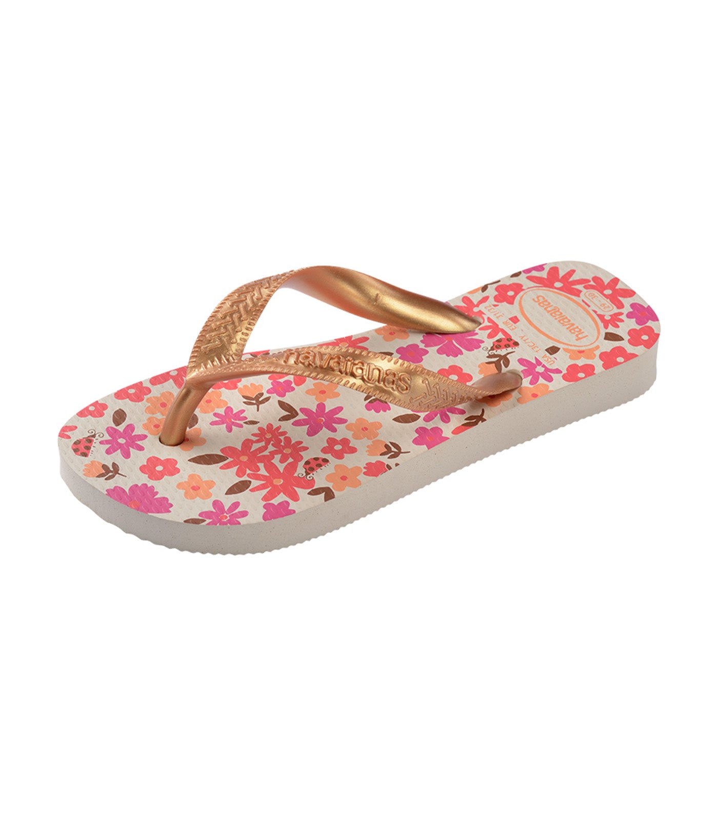 Kids Flores Flip Flops