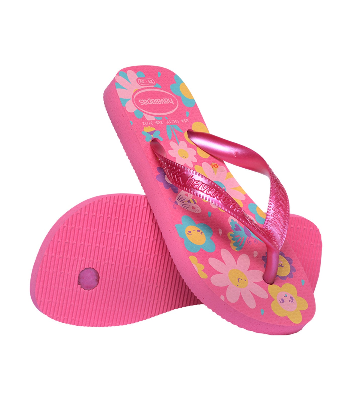 Kids Flores Flip Flops