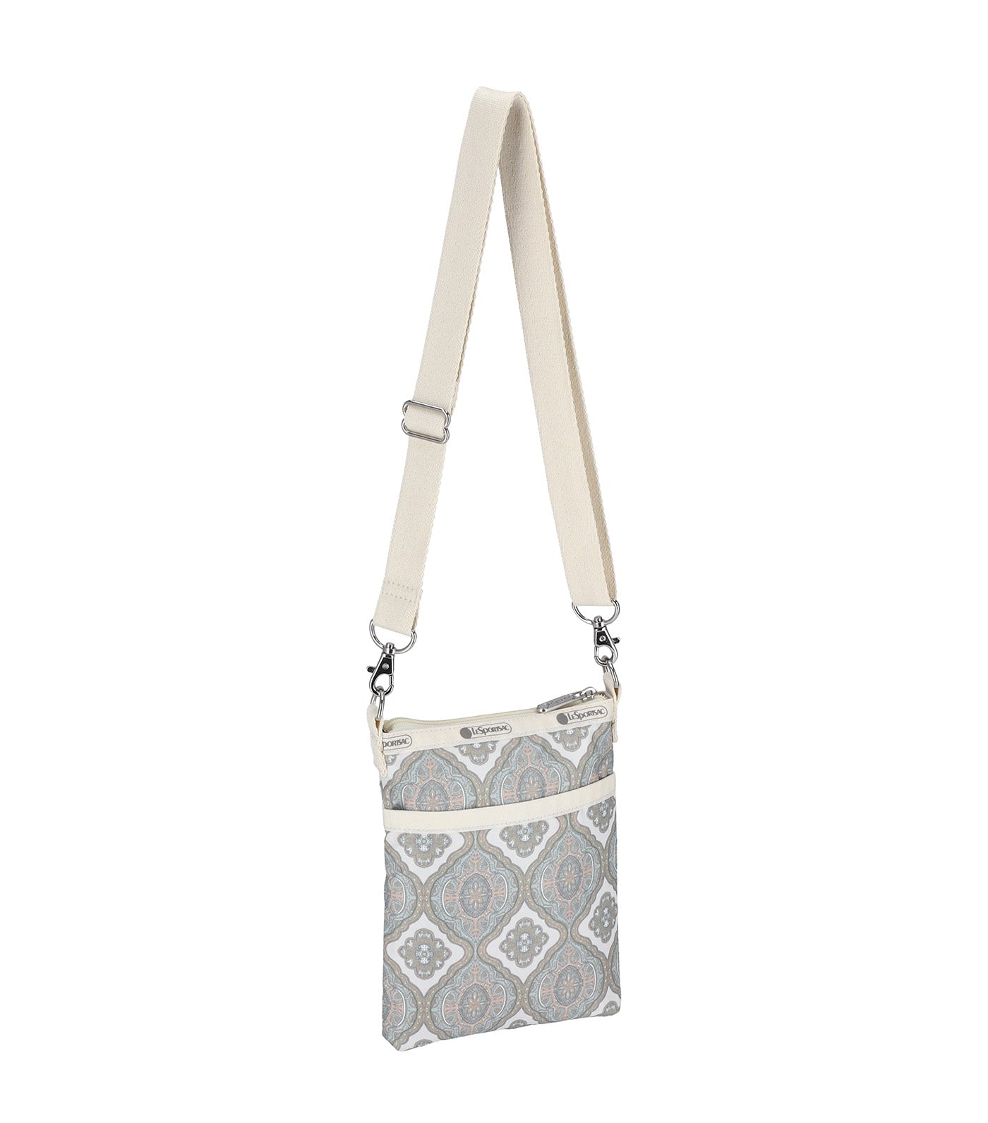 3 Zip Crossbody Damask Paisley