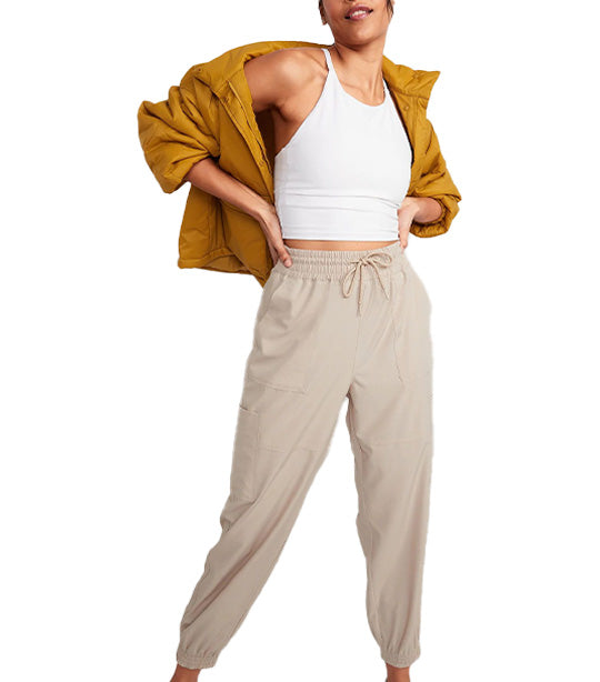 Extra High-Waisted StretchTech Performance Cargo Jogger Pants for Women A Stones Throw