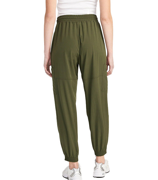 High-Waisted StretchTech Cargo Jogger Performance Pants for Girls