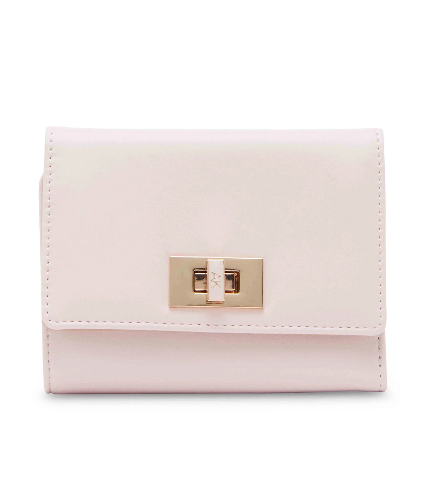 Medium Flap Turn Lock Wallet Petal