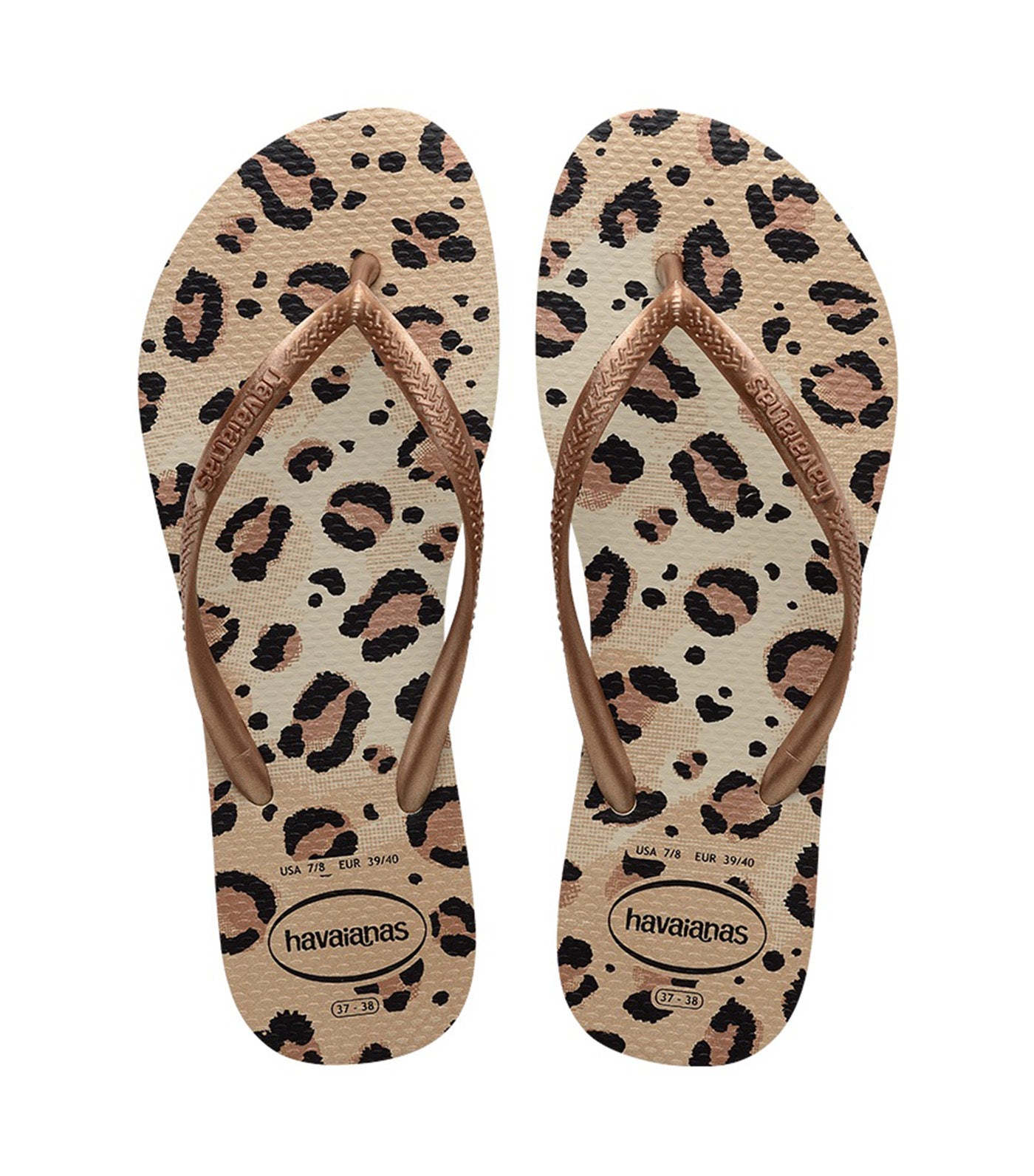 Slip Animals Flip Flops Beige/Beige