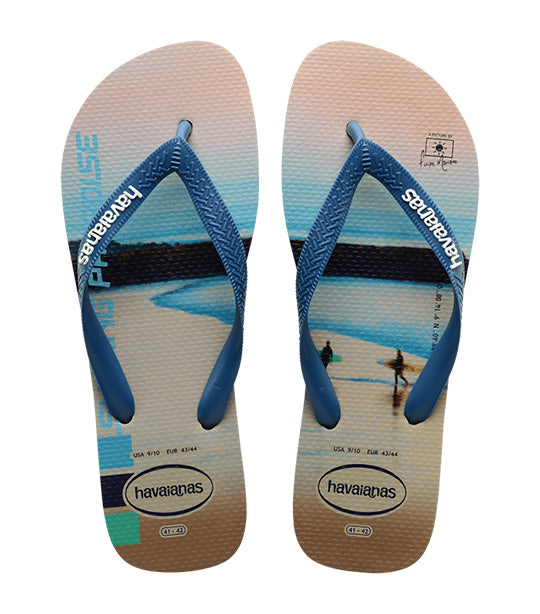 Hype Flip Flops Sand/Blue Comfy