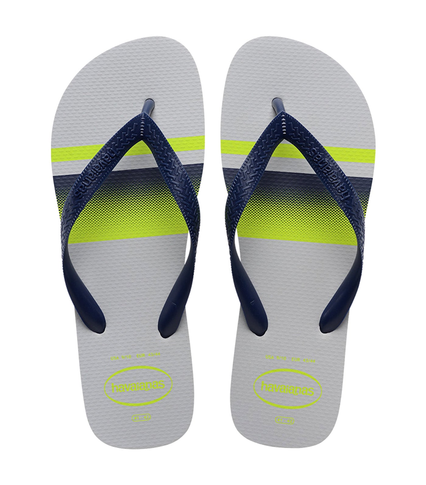 Top Basic Flip Flops Grey/Navy Blue