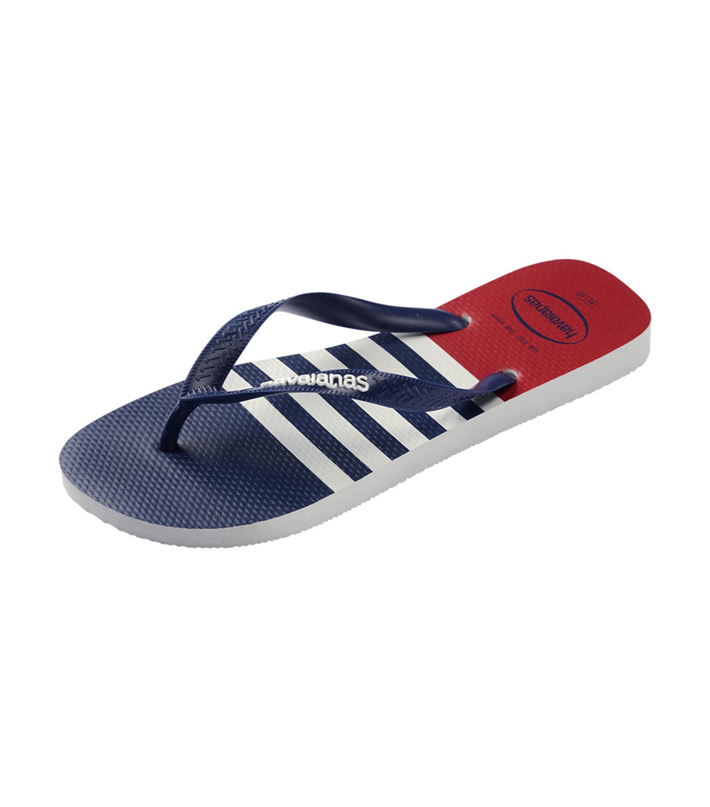 Havaianas Top Nautical Flip Flops White/Navy/Red Apache