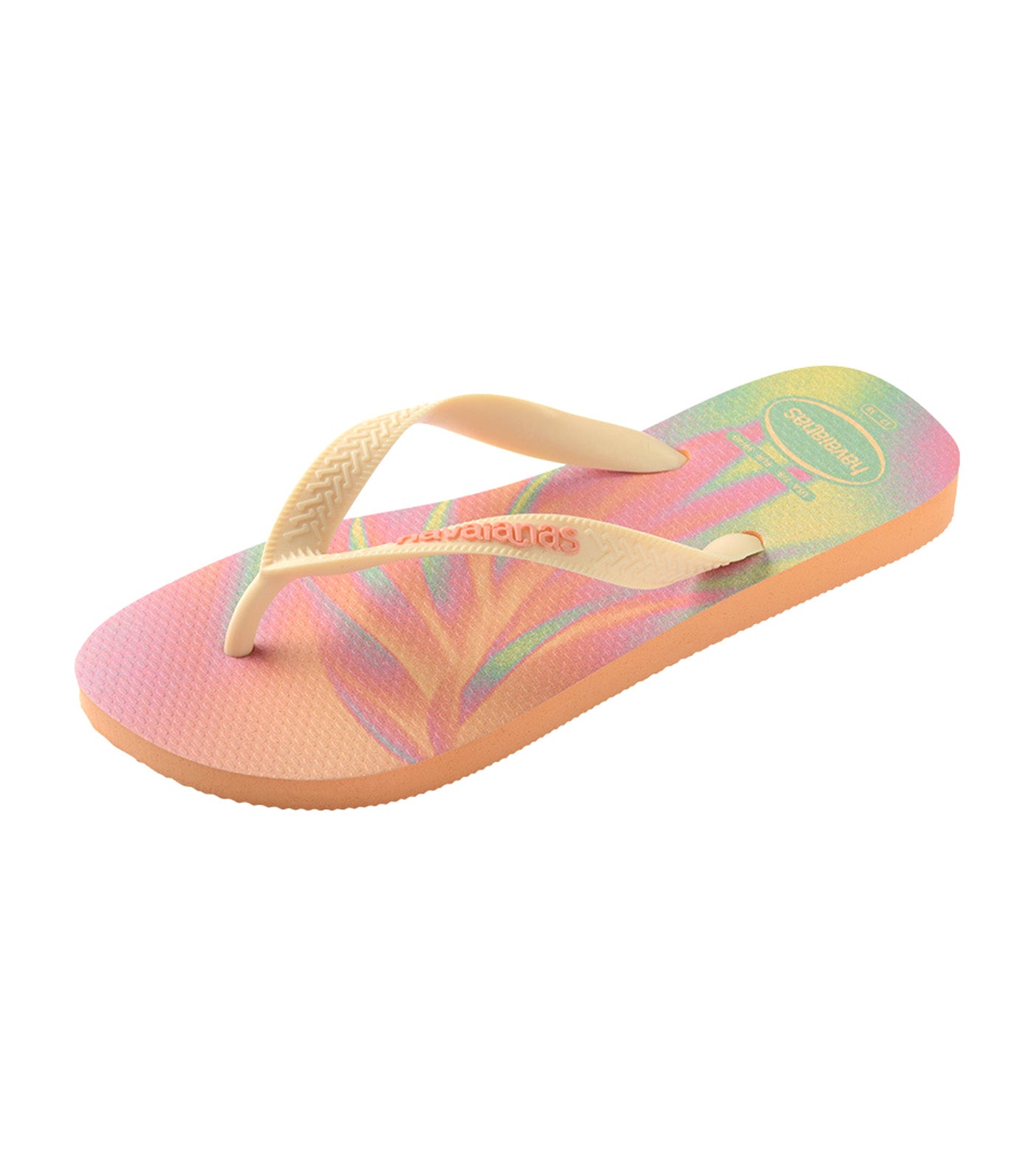 Havaianas Kids Top Fashion Flip Flops Peach Pink