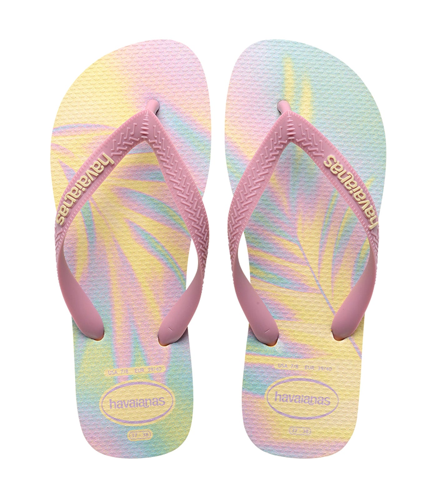 Havaianas Kids Top Fashion Flip Flops Caja Yellow