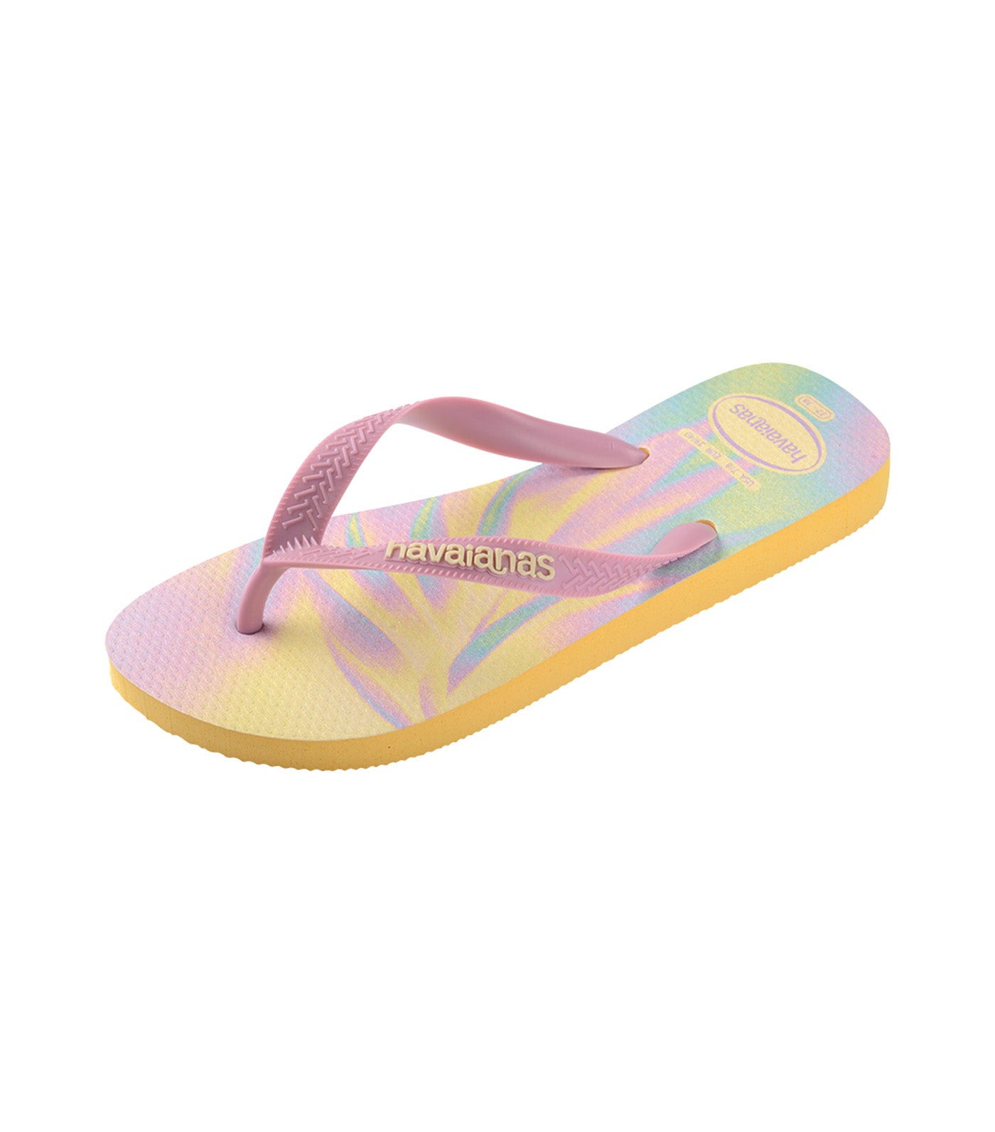 Havaianas Kids Top Fashion Flip Flops Caja Yellow