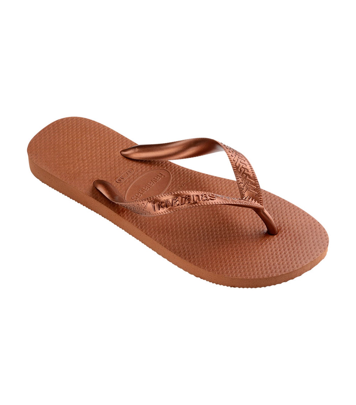 Top Tiras Flip Flops Rust/Metallic Copper