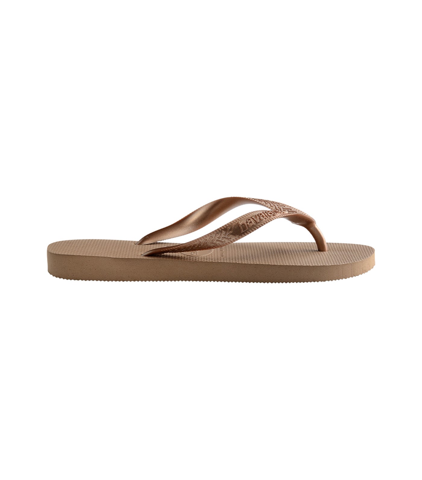 Top Tiras Flip Flops Rose Gold