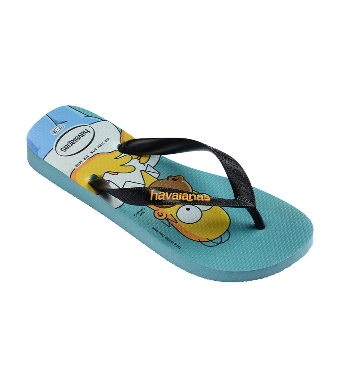 Simpsons Flip Flops Tradi Blue/Black
