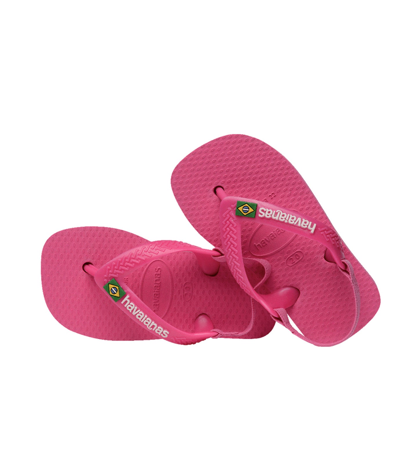 Baby Brasil Logo Pink Flux/White