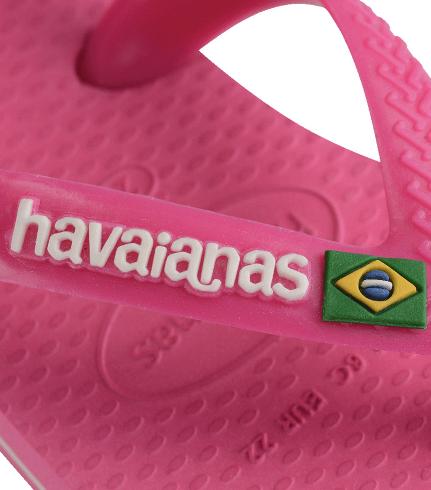Baby Brasil Logo Pink Flux/White