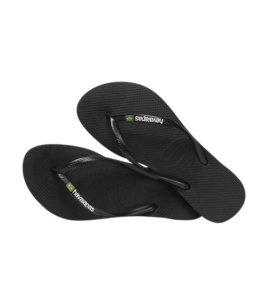 Havaianas slim flip flops black online