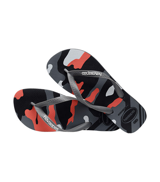 Top Camu Flip Flops New Graphite