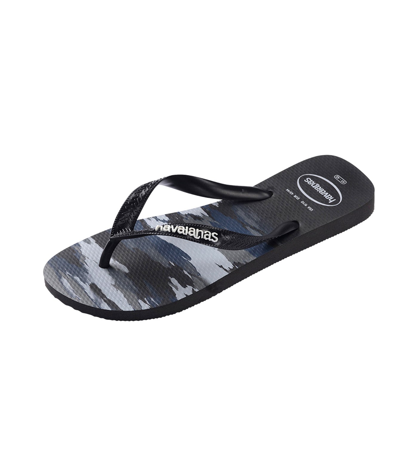 Top Camu Flip Flops Black/Black/White