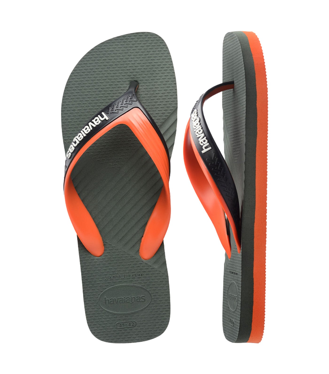 Dual Flip Flops Green Olive/Green Olive