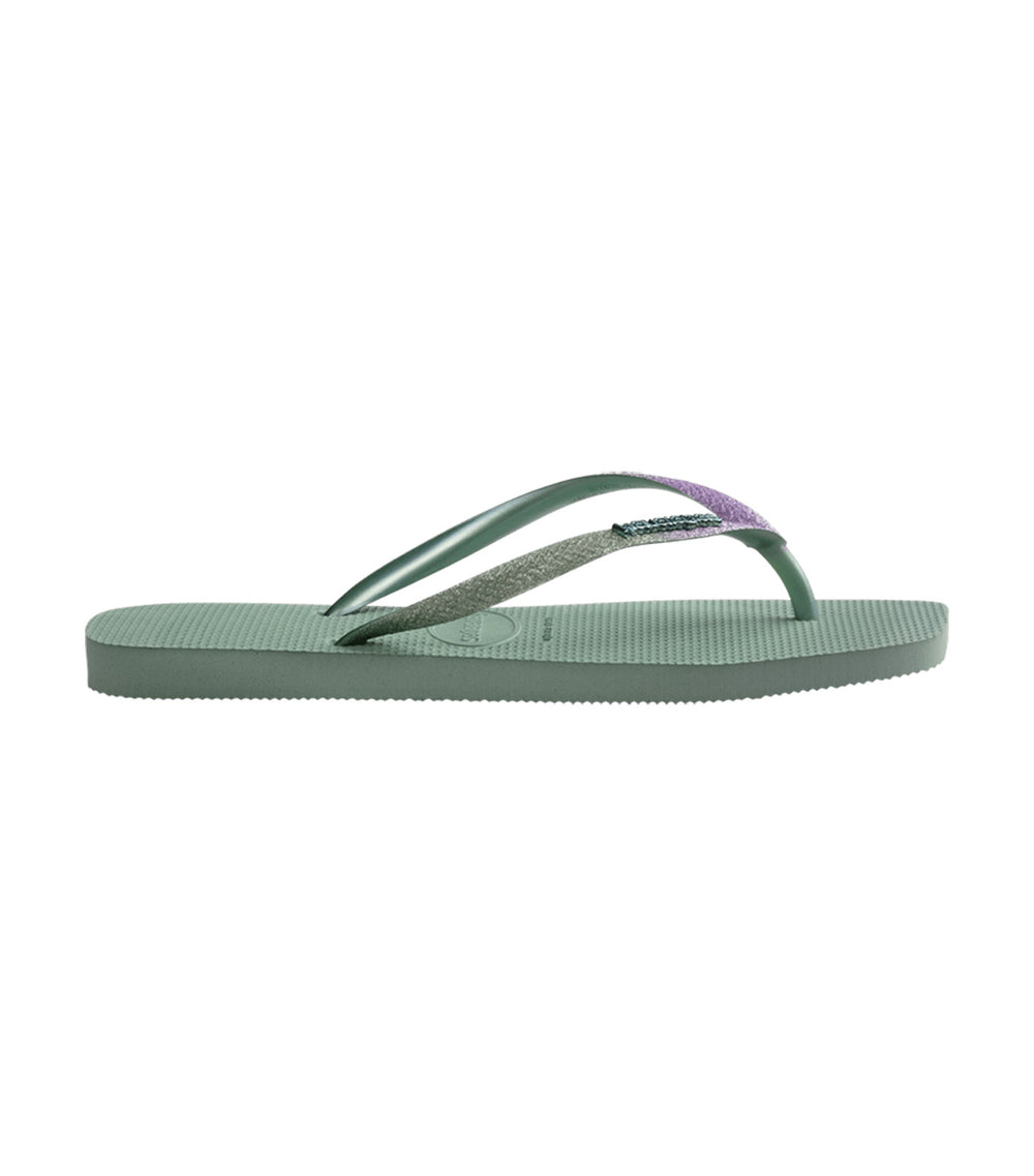Havaianas Slim Square Glitter Flip Flops Clay | Rustan's