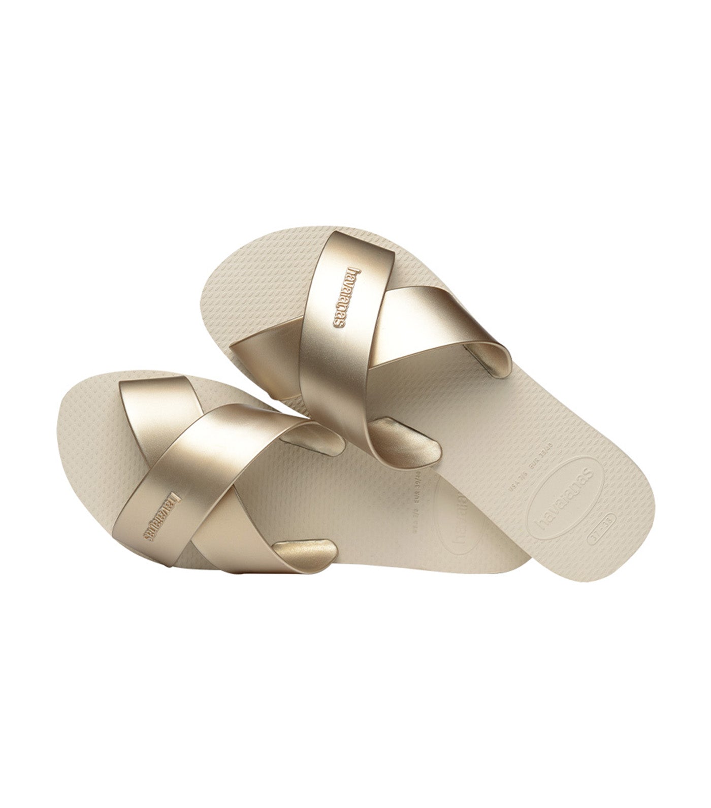 Havaianas Aqua Metallic Sandals Beige