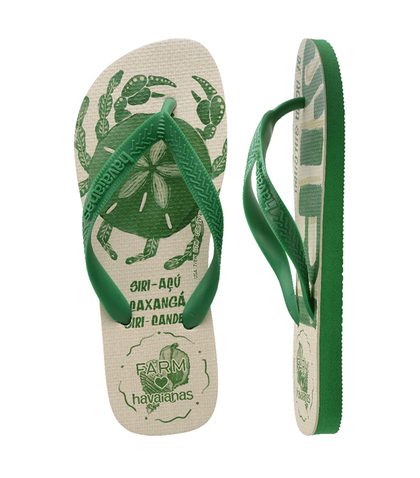 Farm Siri Flip Flops Green