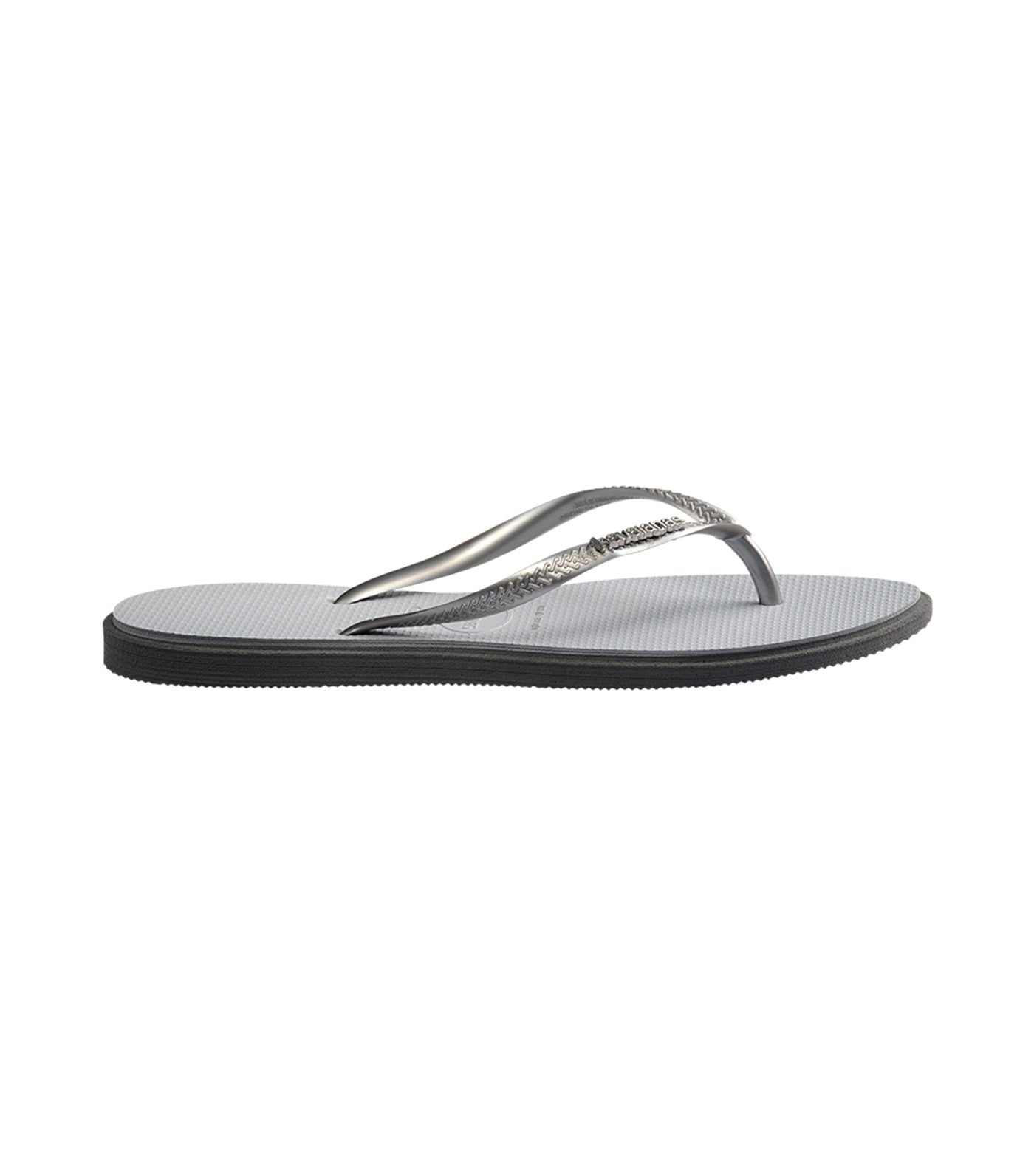 Havaianas Slim Point Flip Flops Steel Gray