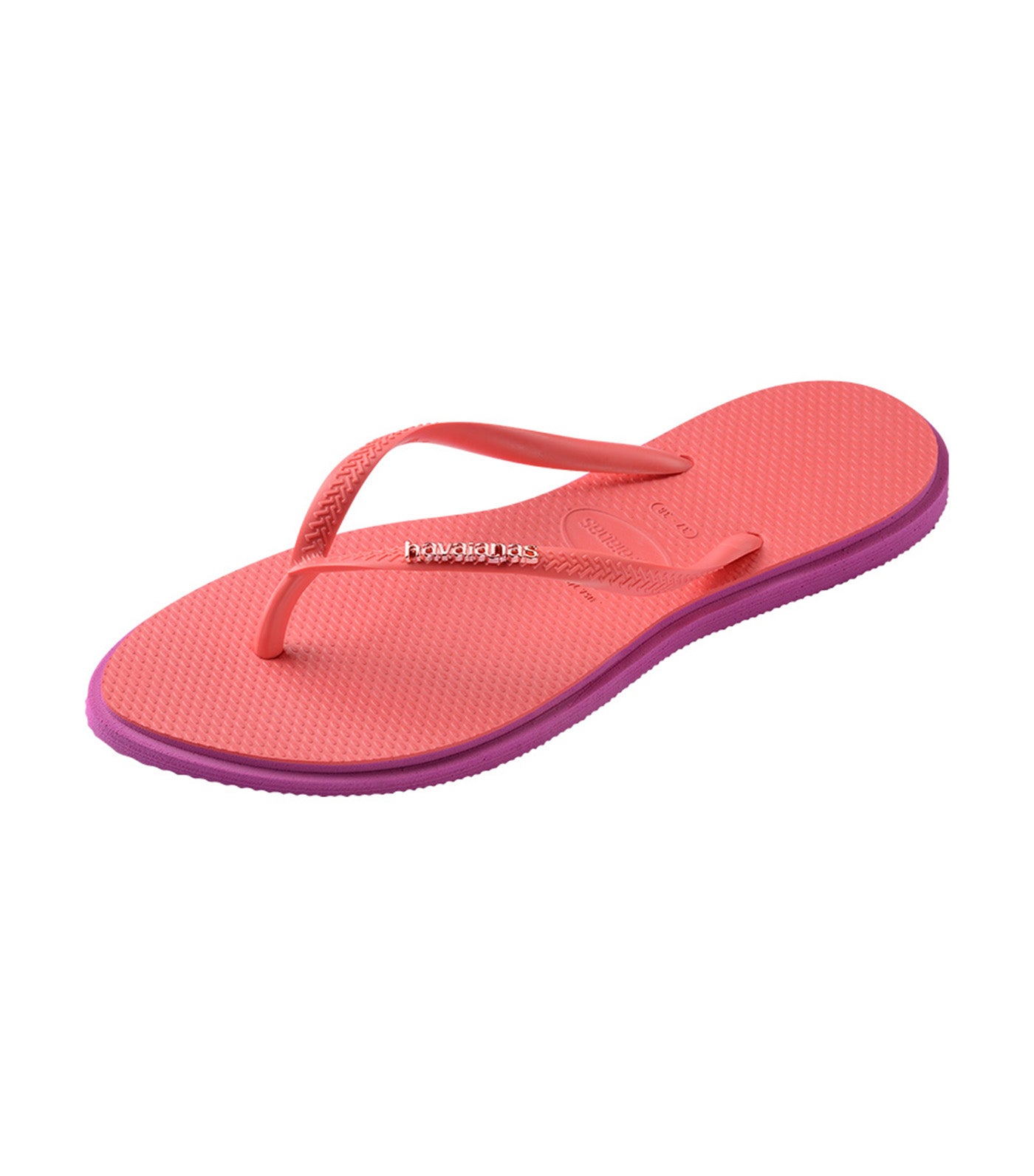 Havaianas Slim Point Flip Flops Rose Gum/Tropical Coral