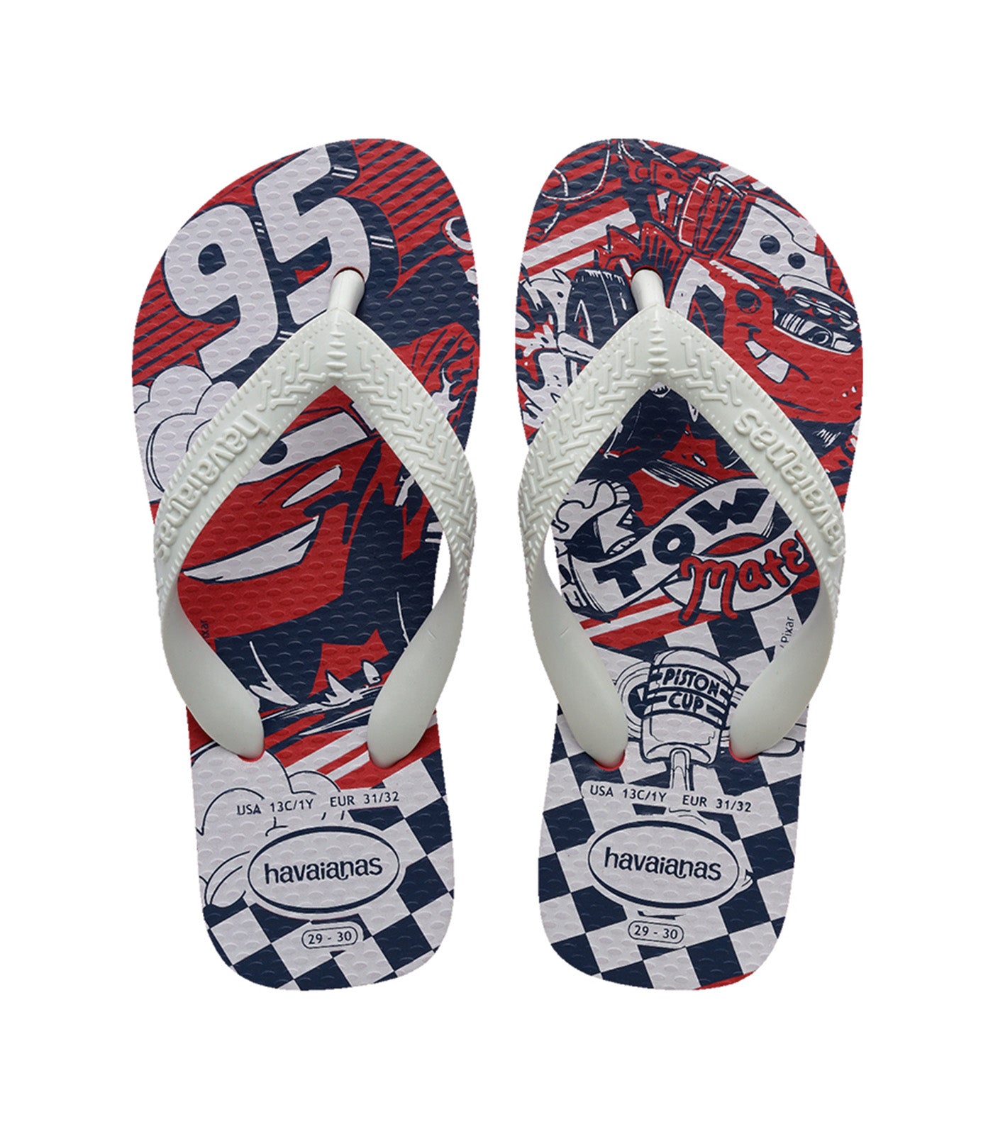 Kids Disney Flip Flops Red