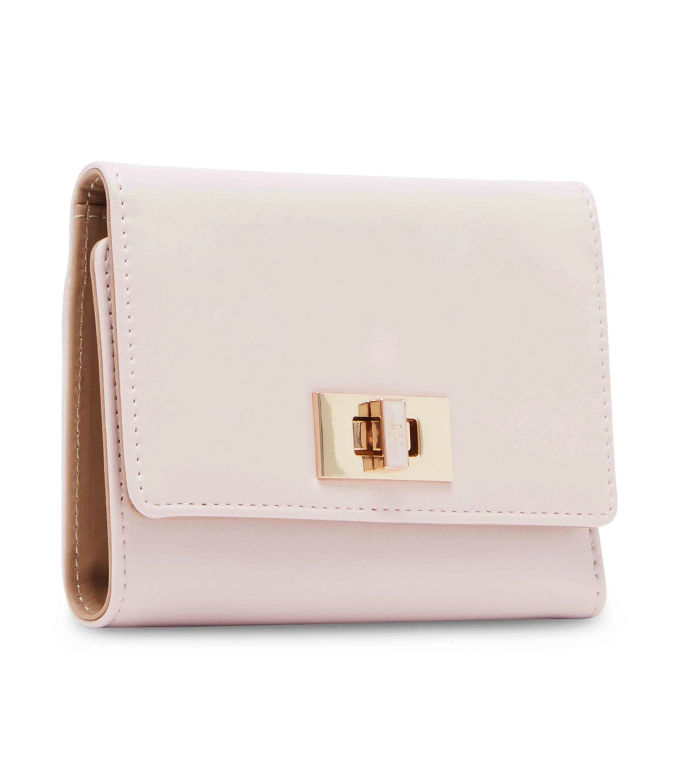 Medium Flap Turn Lock Wallet Petal