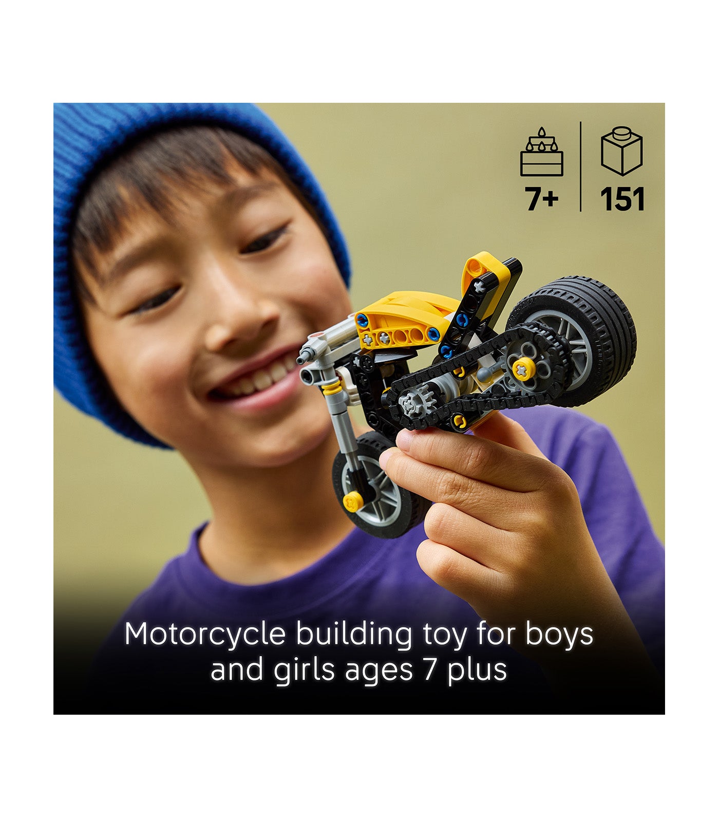 Technic™ Yellow Motorcycle