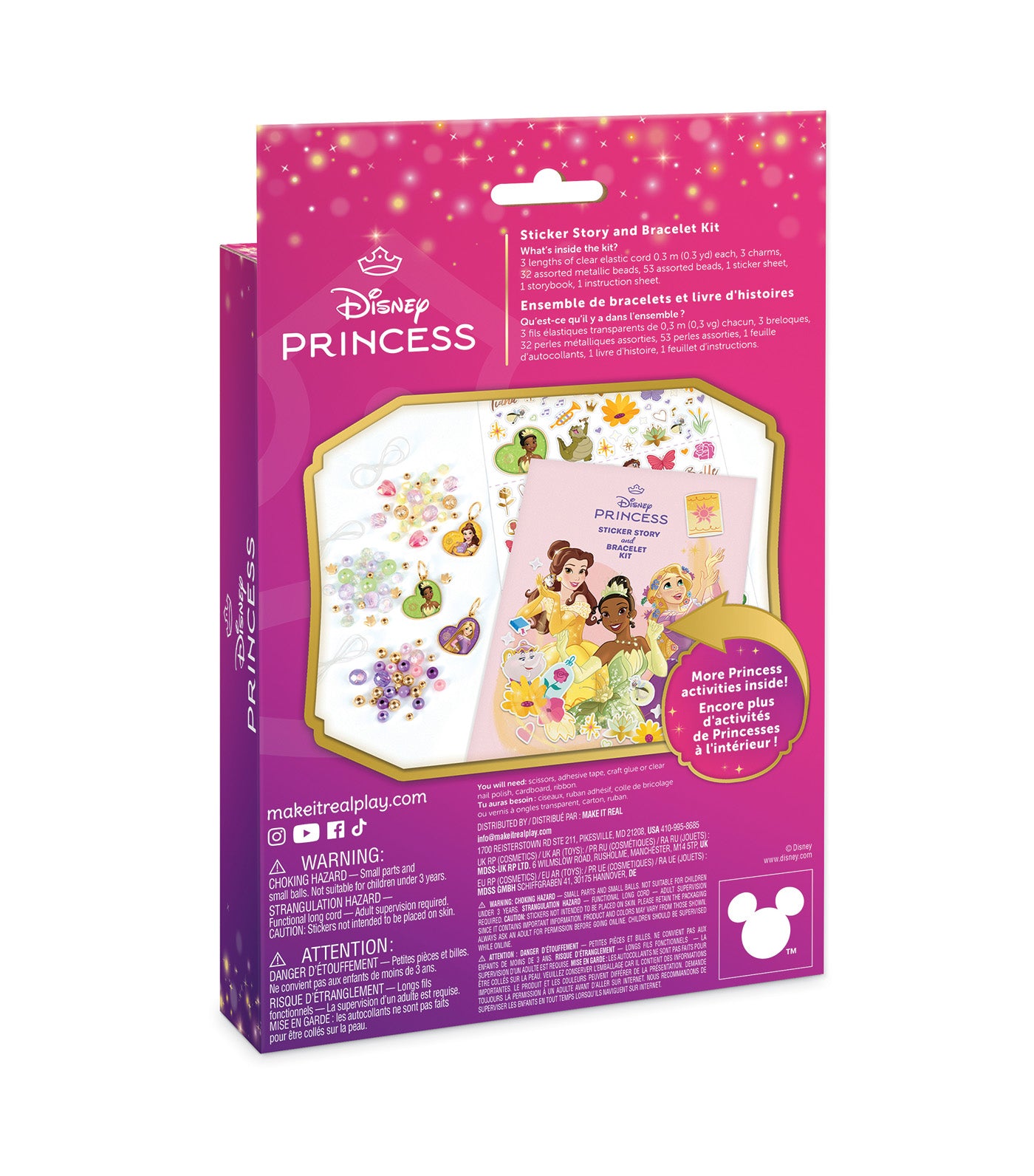 Disney Princess Sticker Story and Bracelet Kit