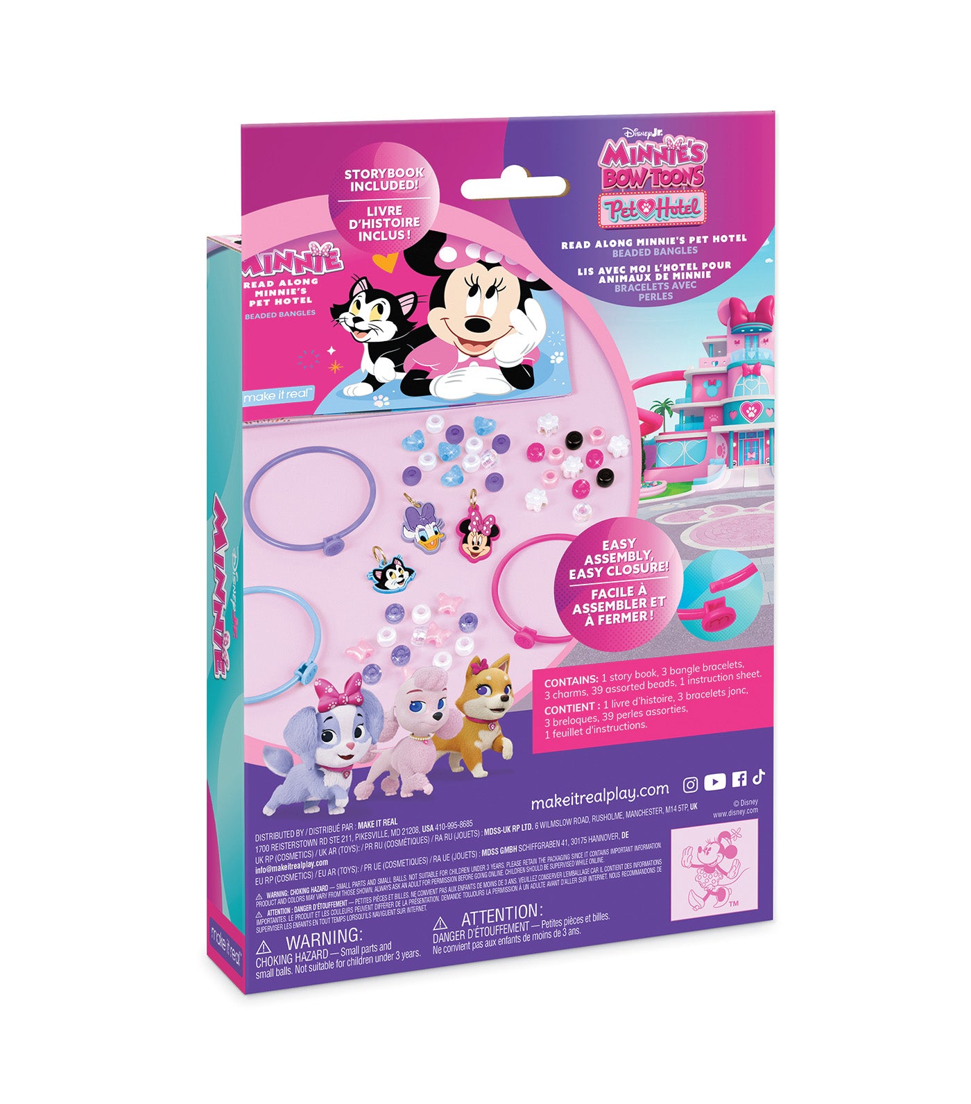 Disney Jr.'s Read Along Minnie's Pet Hotel Beaded Bangles