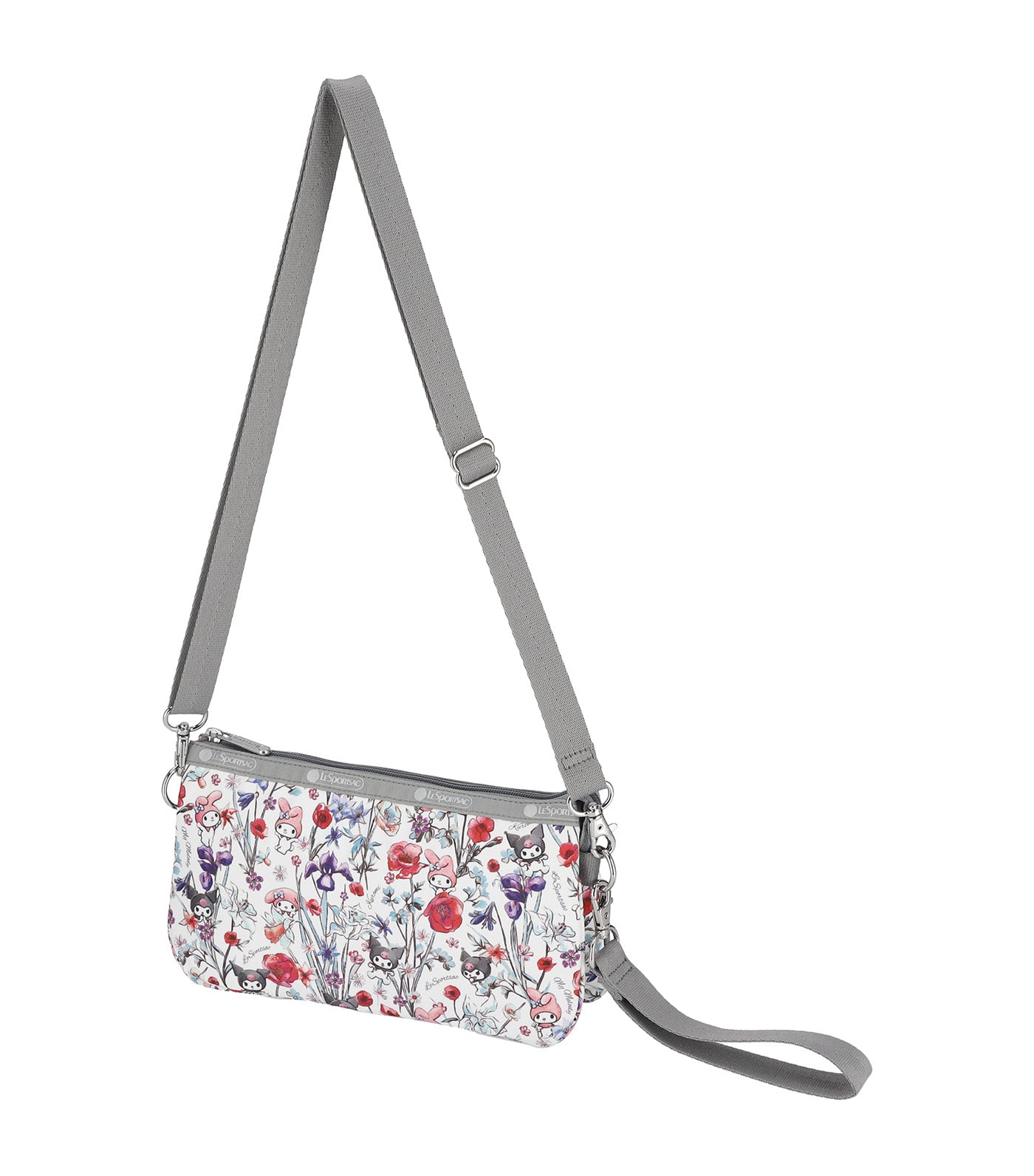 LeSportsac x My Melody and Kuromi Medium Koko Crossbody My Melody Kuromi Gray