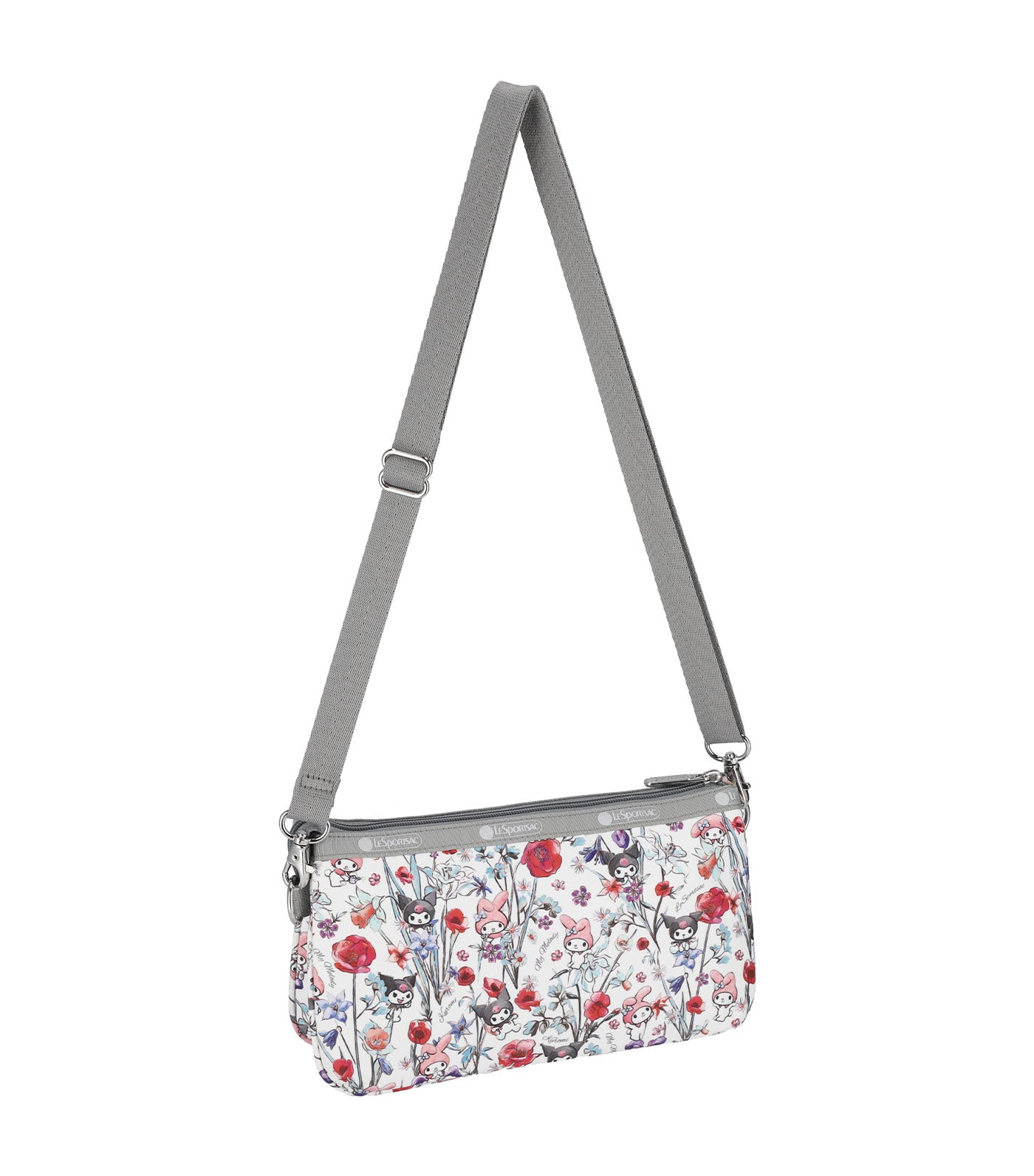 LeSportsac x My Melody and Kuromi Medium Koko Crossbody My Melody Kuromi Gray