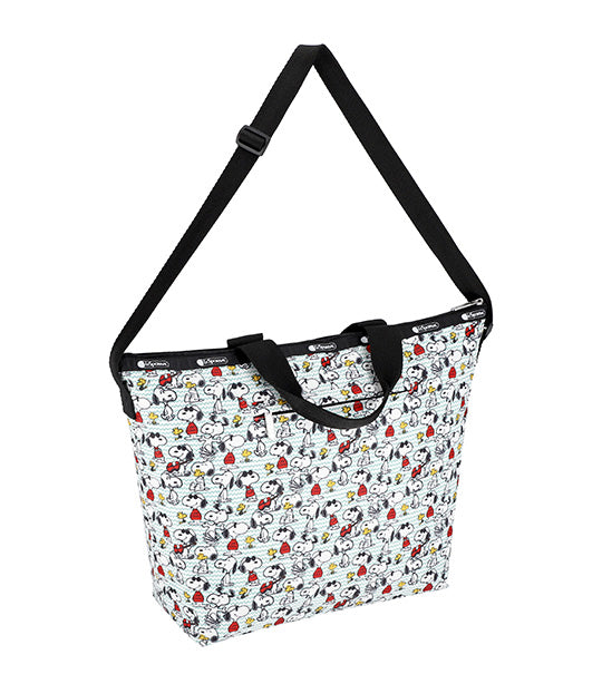 LeSportsac x Peanuts Deluxe Easy Carry Tote Snoopy and Woodstock