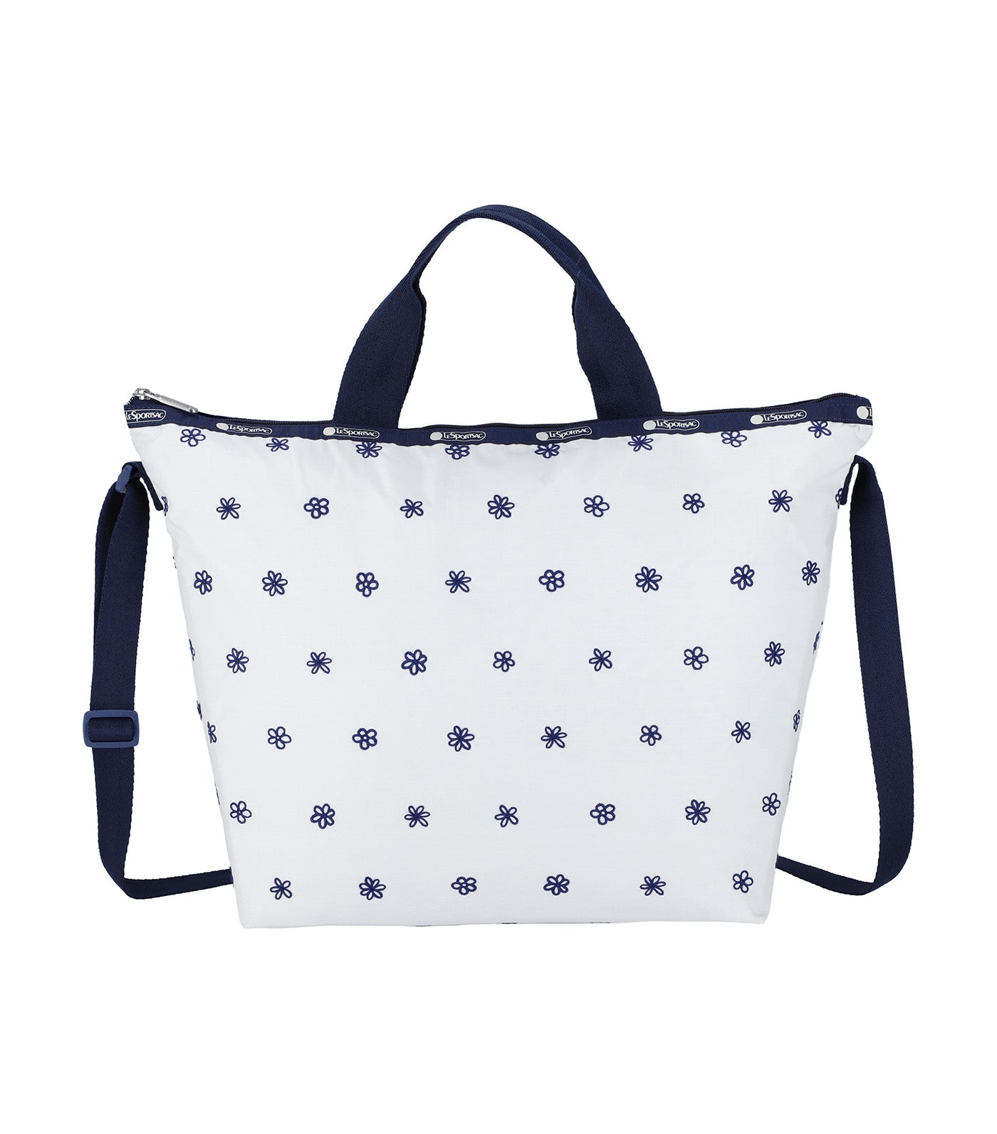 Deluxe Easy Carry Tote Daisy Embroidery