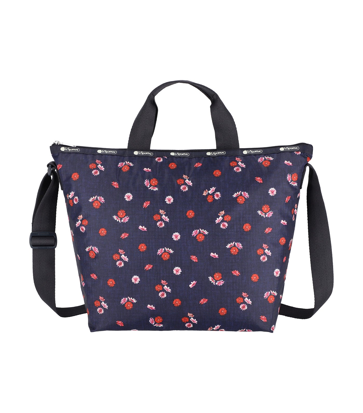 LeSportsac Deluxe Easy Carry Tote Denim Daisy