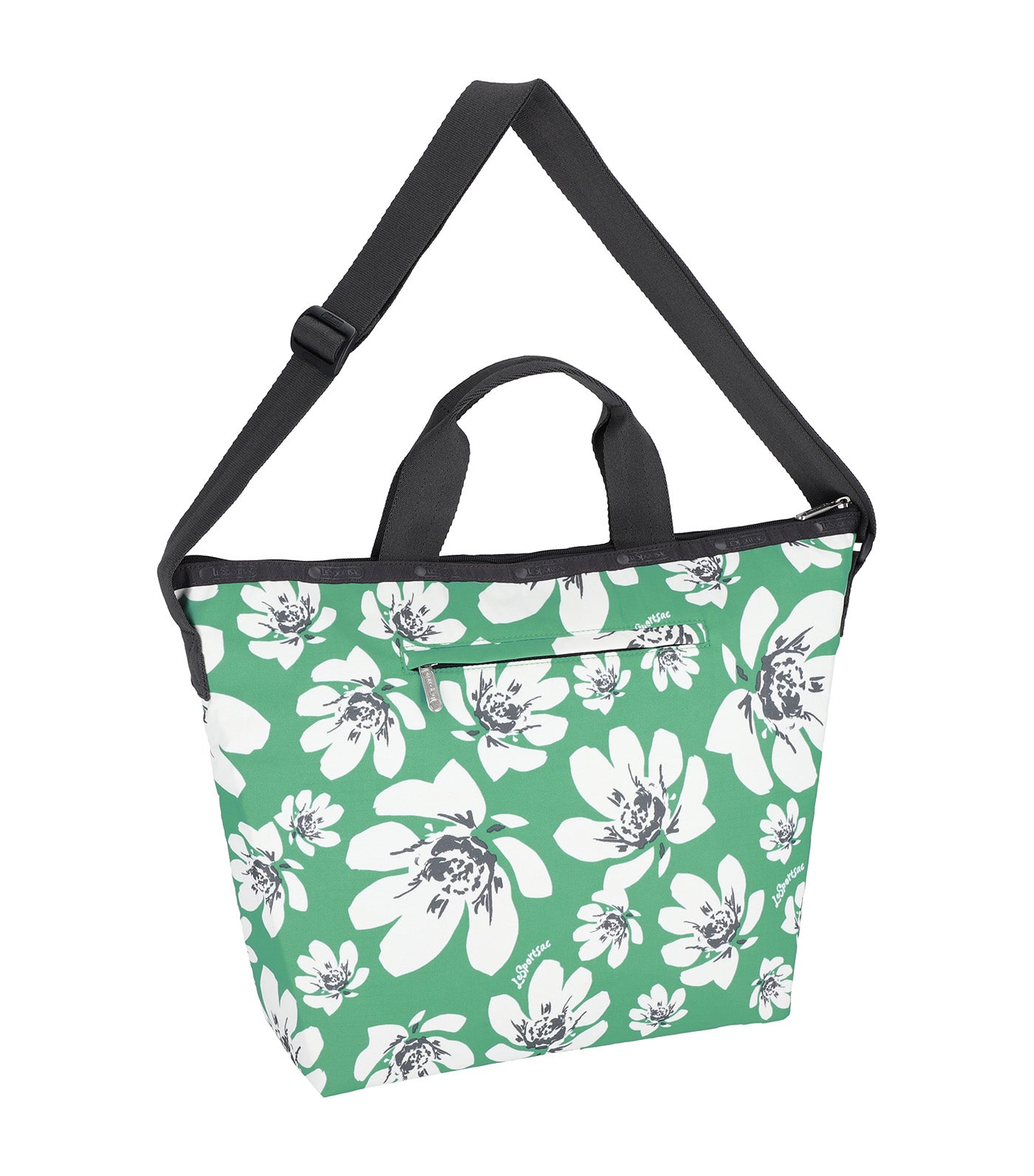 Deluxe Easy Carry Tote Tropical Garden Green