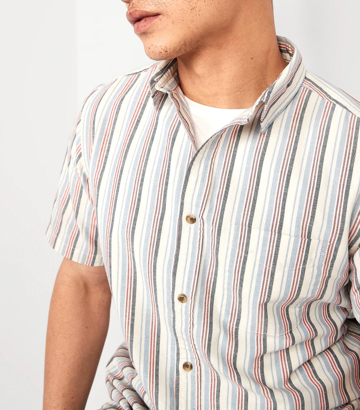 Regular-Fit Everyday Short-Sleeve Oxford Shirt for Men Americana