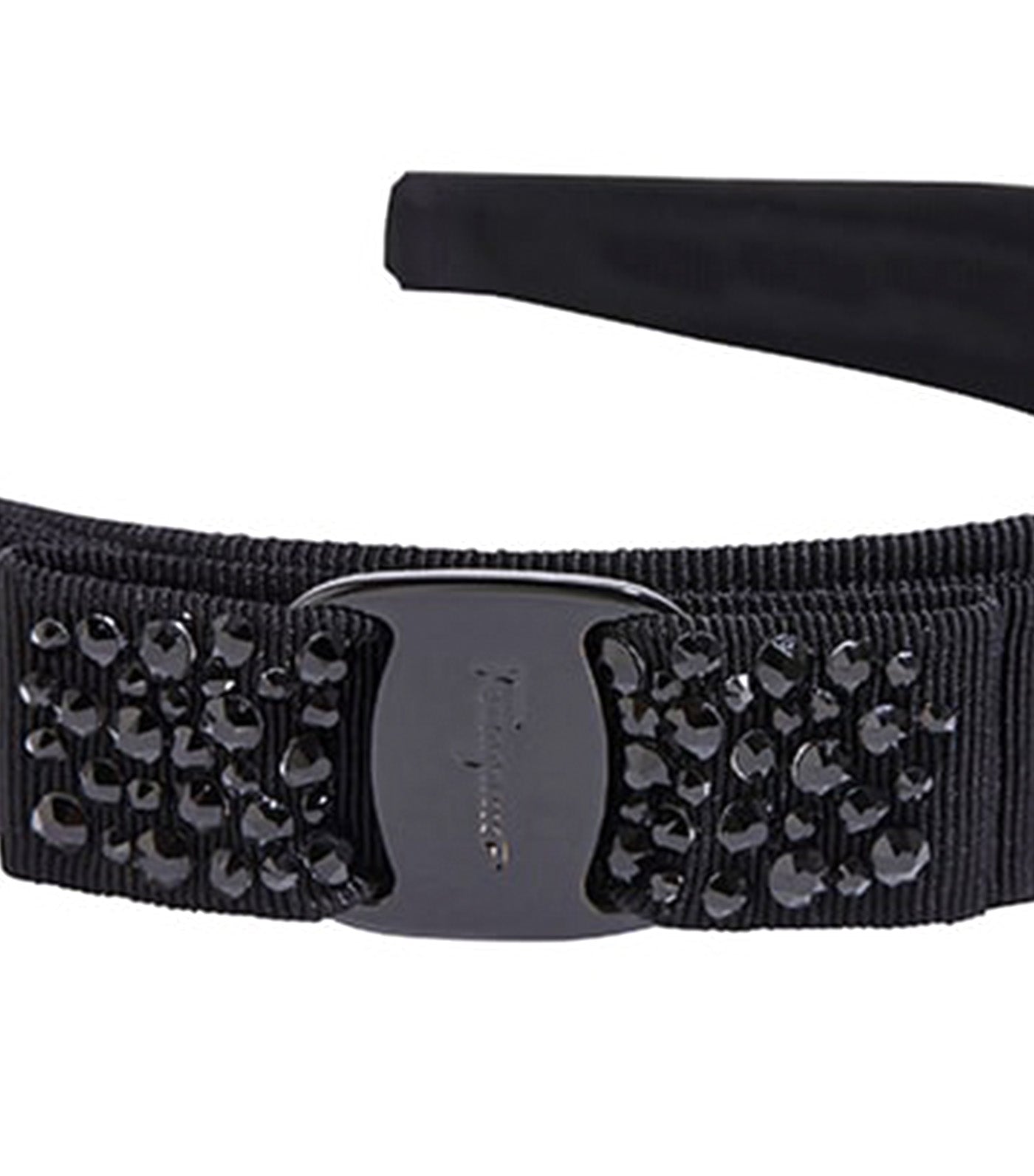 Vara Bow Swarovski Headband Black