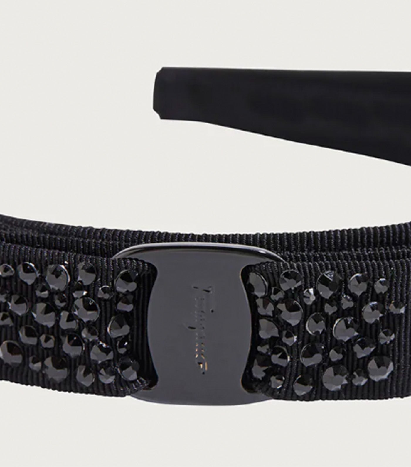 Vara Bow Swarovski Headband Black