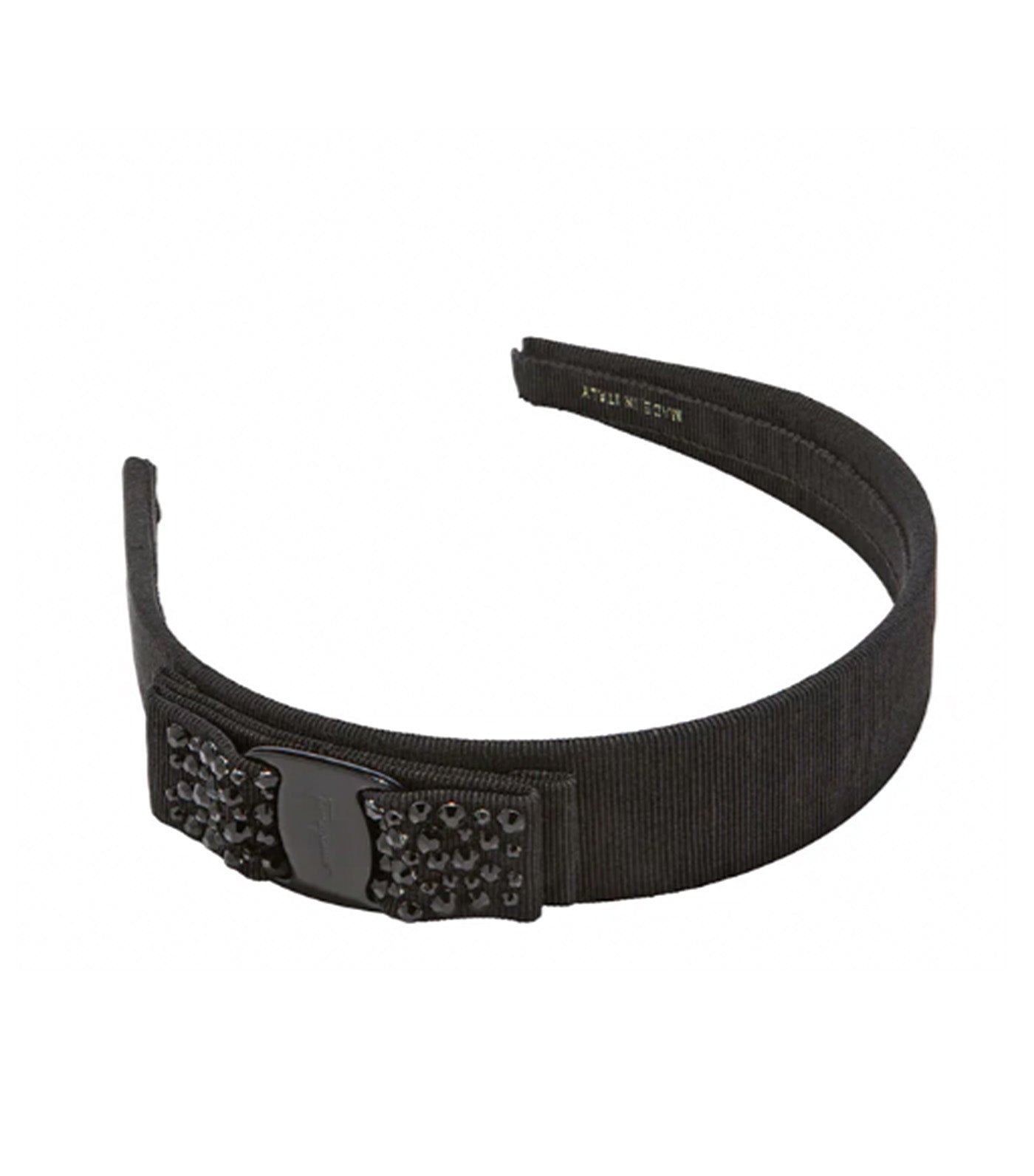 Vara Bow Swarovski Headband Black