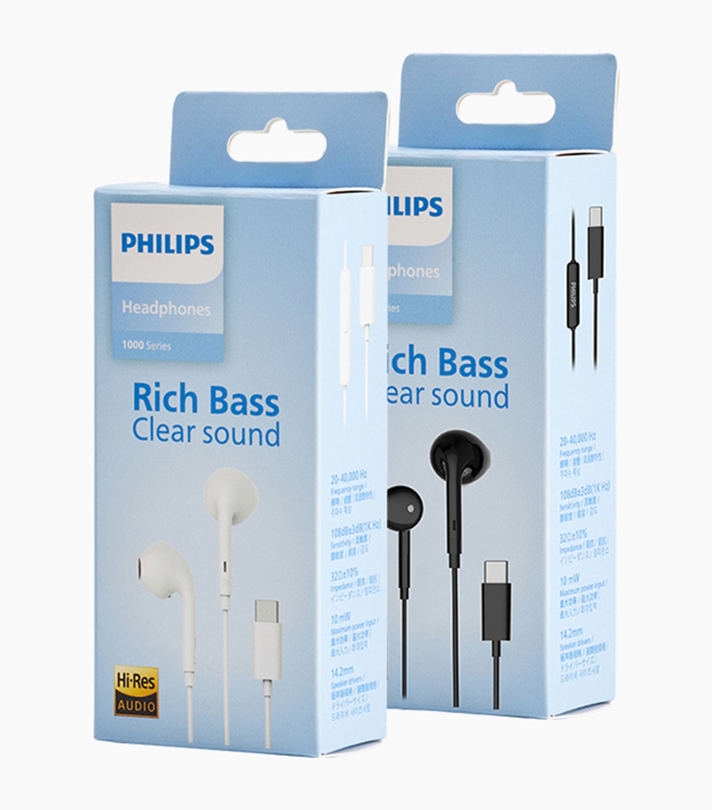 In-Ear Headphones with Mic White