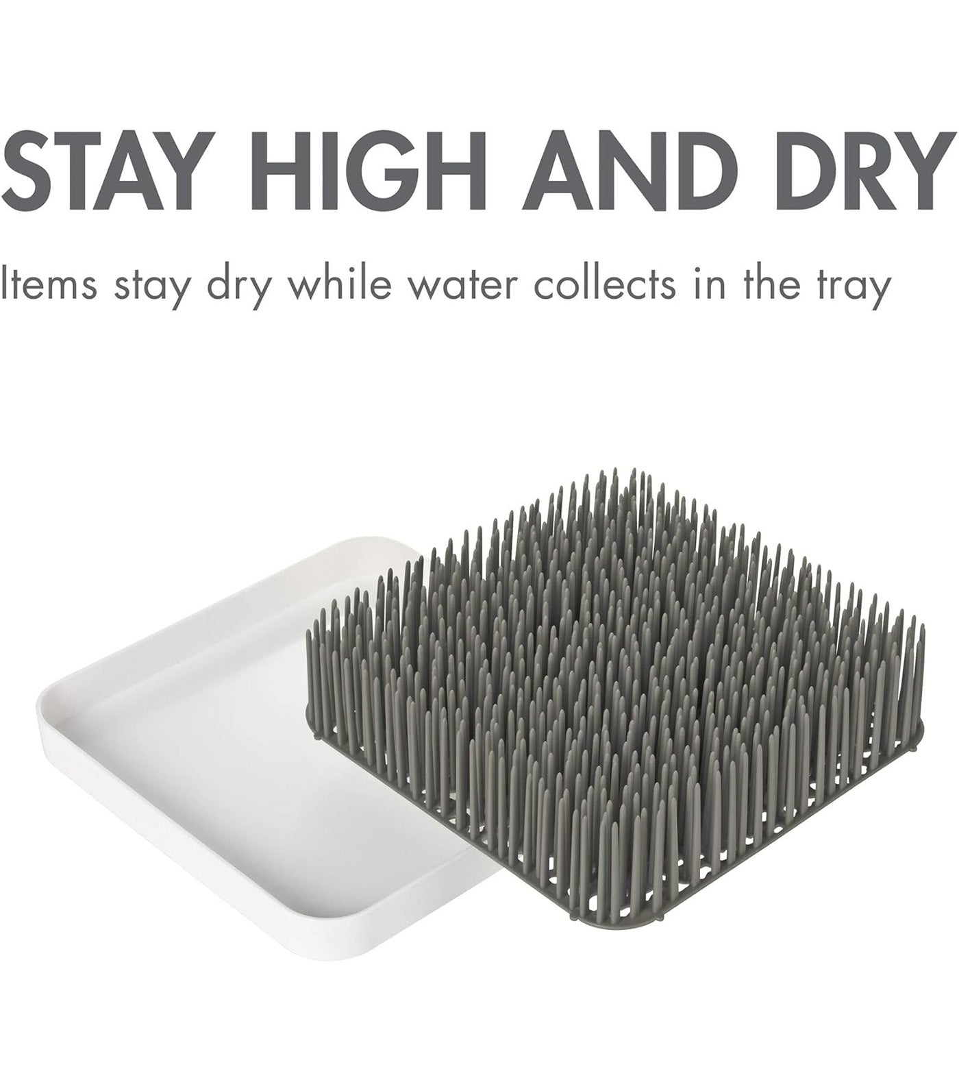 Grass Counter Top Drying Rack, Gray/White