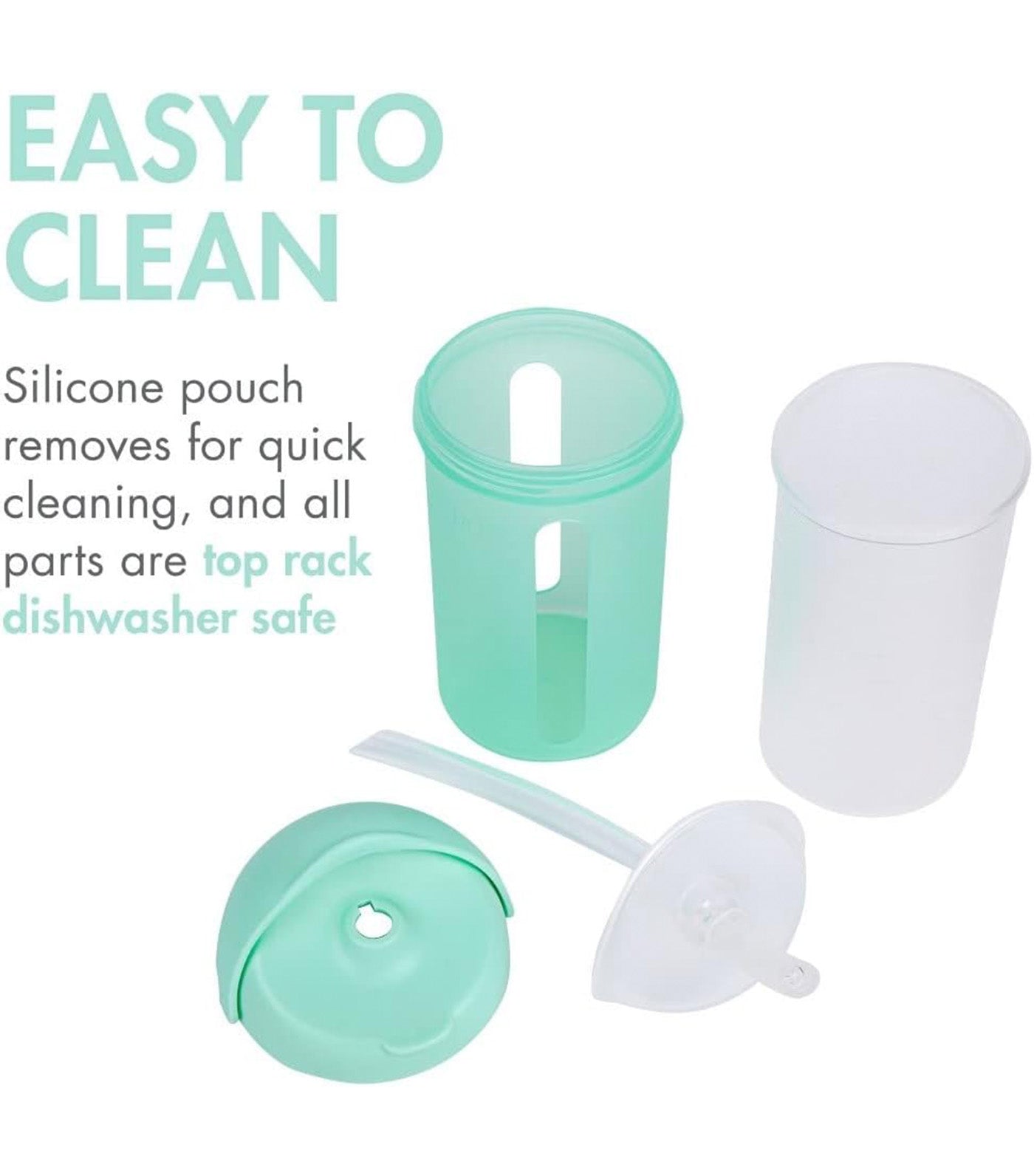 SWIG Spill Proof Silicone Straw Cup 9oz Mint