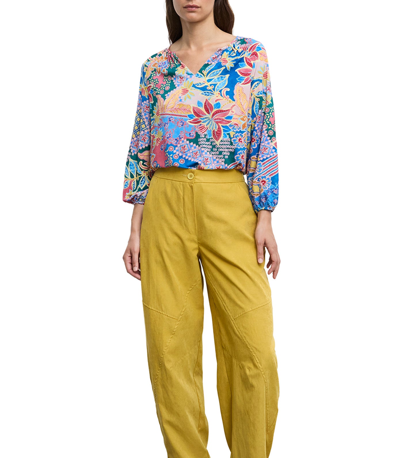 Long Sleeve Blouse Multicolor