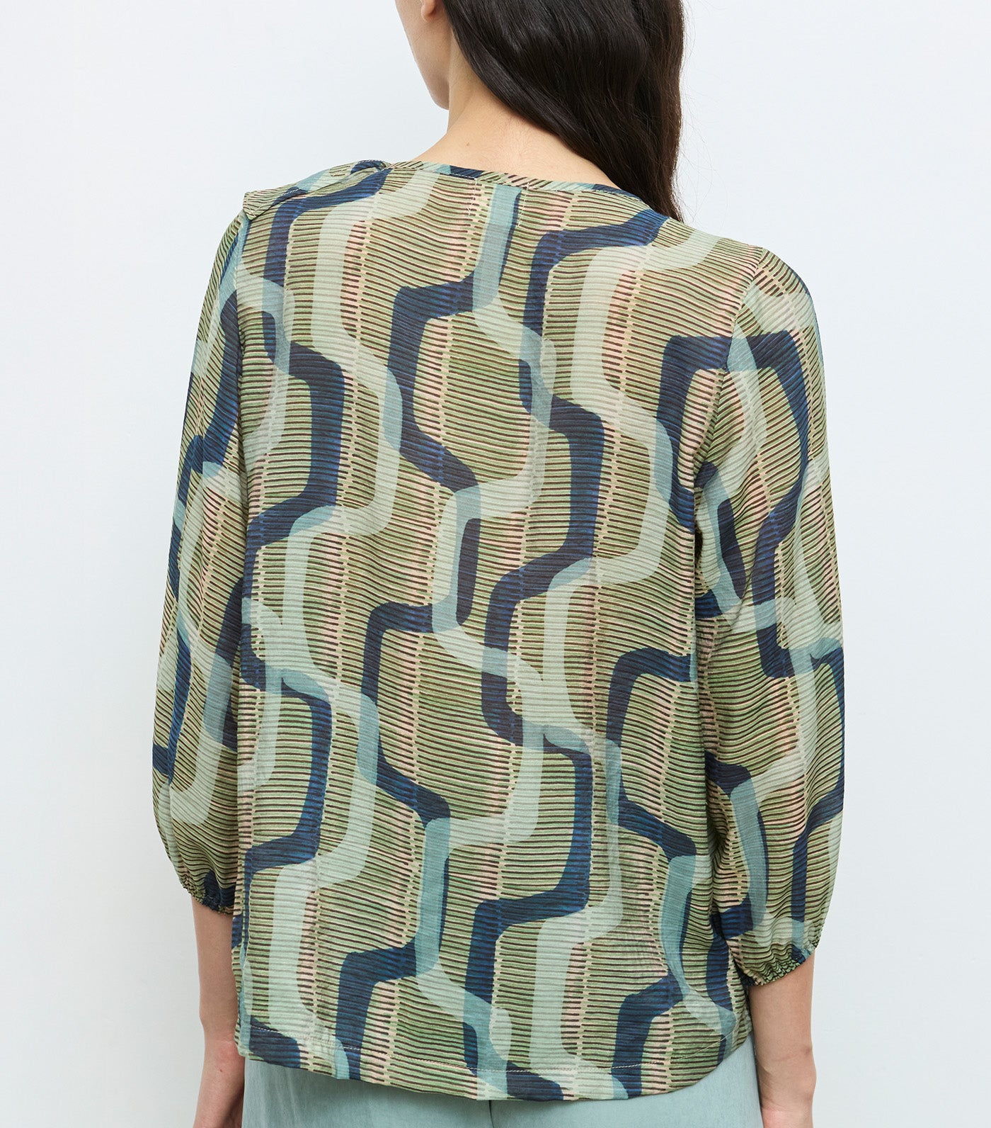 Long Sleeve Blouse Multicolor